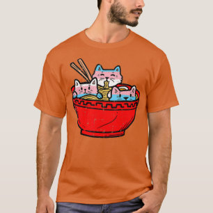 T-shirt Ramen Chats Transgenre Trans Pride Drapeau Japonai