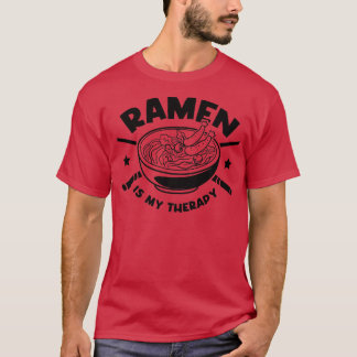 T-shirt Ramen comme Thérapie Citation Ironique Nourriture