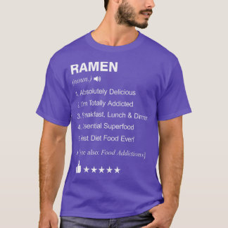 T-shirt Ramen Définition Signifiant Drôle