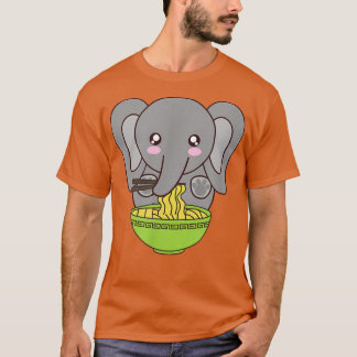 T-shirt Ramen Elephant Kawaii Japanese Anime Cute Kimchi N