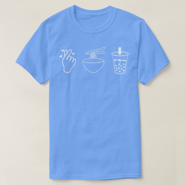 T-shirt Ramen Et Bubble Boba Tea (Design devant)