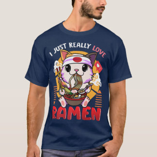 T-shirt Ramen et chats anime cadeaux japonais