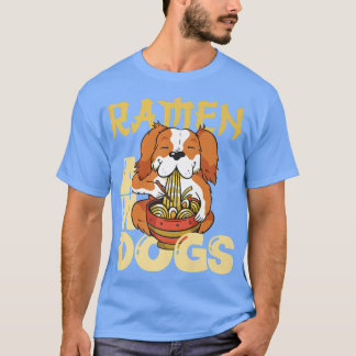 T-shirt Ramen Et Chiens Drôle Japonais Foodie Asiatique Ch