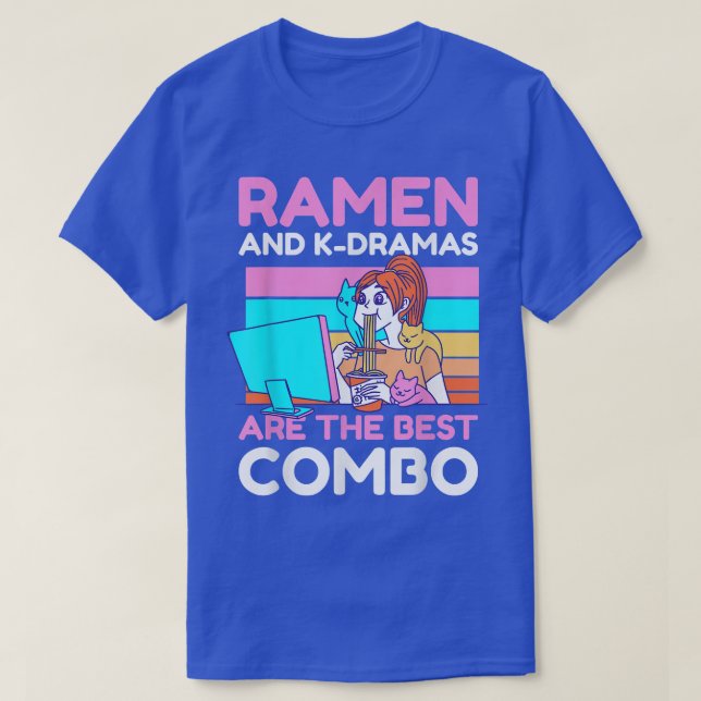 T-shirt Ramen et KDramas sont les meilleurs Combo (Design devant)