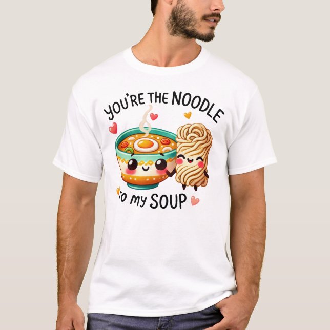 T-shirt Ramen et nouilles Art mignon (Devant)