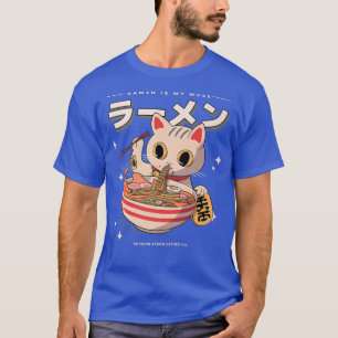 T-shirt Ramen Is My Muse - Cute Cat Mange Noodles 1594