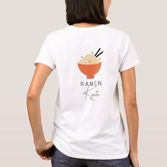 T-shirt Ramen/Japanese Restaurant White Modern Business (Dos)