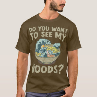 T-shirt Ramen Japon Kawaii Noodle Bowl Pun Kanagawa Wave12