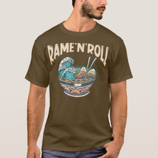 T-shirt Ramen Japon Kawaii Noodle Bowl Pun Kanagawa Wave 9
