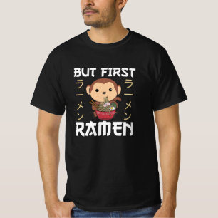 T-shirt Ramen Japonais nouilles Singe Doux Mange Ramen