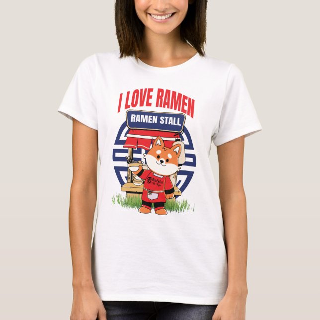 T-shirt Ramen Lover Femmes Blanches (Devant)