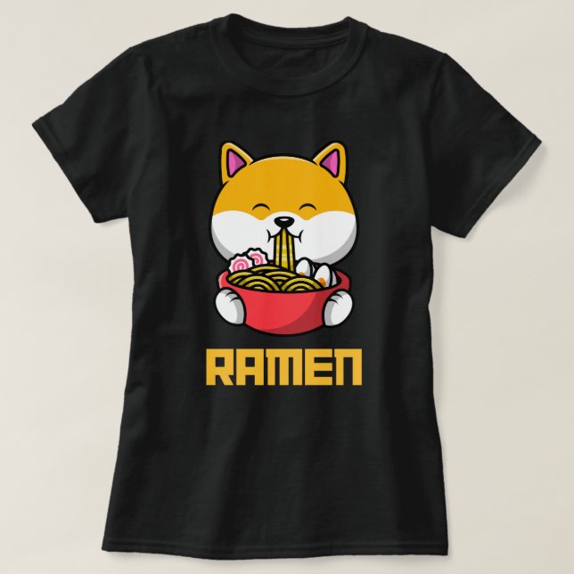 T-shirt Ramen noir femmes (Design devant)