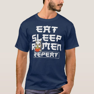 T-shirt Ramen Noodle Bowl Love Japonais Kawaii Panda Mange