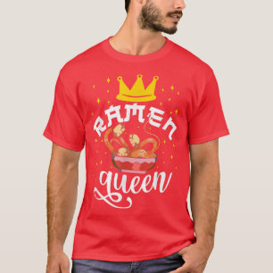 T-shirt Ramen Noodle Bowl Love Japonais Kawaii Queen Ramen