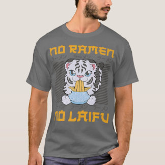 T-shirt Ramen Noodle Bowl Love Japonais Kawaii Tiger No Ra