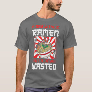 T-shirt Ramen Noodle Bowl Love Japonais Kawaii Un Jour San