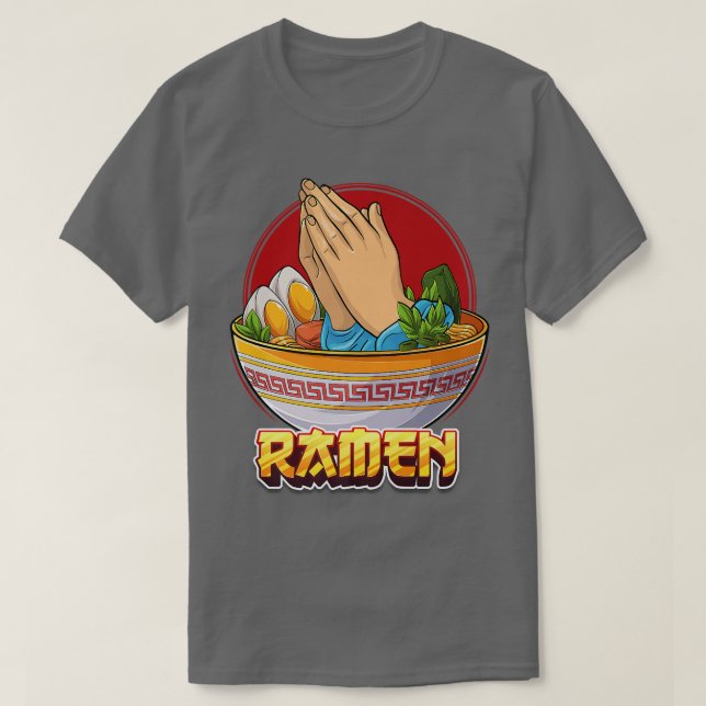 T-shirt Ramen Noodle Soupe Japonaise Plat chrétien Croyant (Design devant)