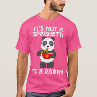 T-shirt Ramen Noodles Bowl Avec Baguettes & Panda Pour Bra