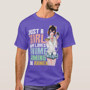 T-shirt Ramen Noodles Girl Otaku Jeu