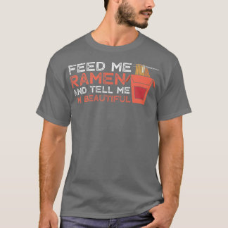 T-shirt Ramen Nourrissant Belle Drôle Nourriture Foodie
