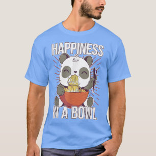 T-shirt Ramen Panda Bear - Bonheur Dans Un Bowl - Ramen No