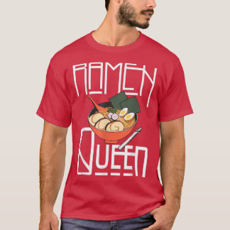 T-shirt Ramen Queen, Kawaii Pour Filles Ados Femmes, Japon