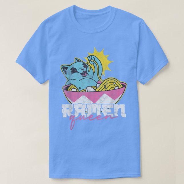 T-shirt Ramen Queen Ramen Fan 1435 (Design devant)