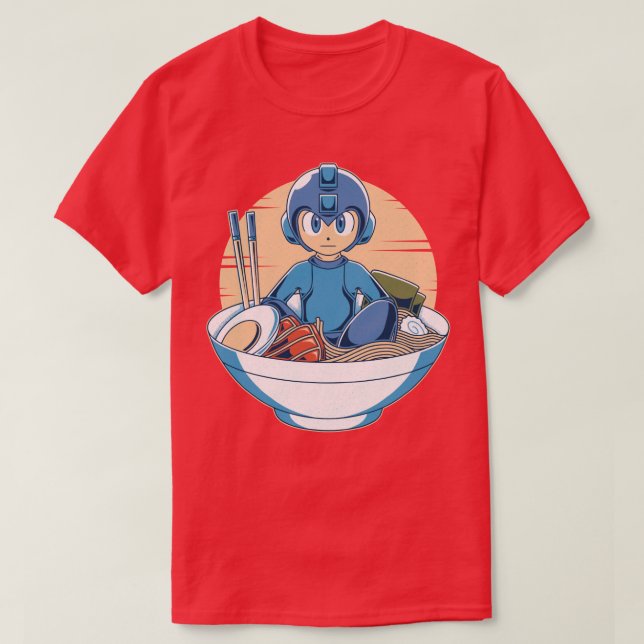 T-shirt Ramen Robot Bleu (Design devant)