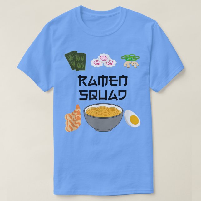 T-shirt Ramen Squad Ironic Japanese Noodle Chef  (Design devant)