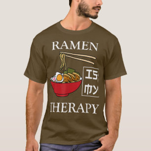 T-shirt Ramen Therapy Ironic Noodle Squad Ramen Bowl