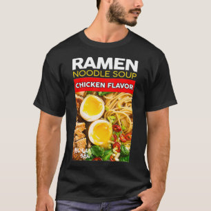 T-shirt Ramen Udon Noodle Soup Poulet Saveur Nouveau graph