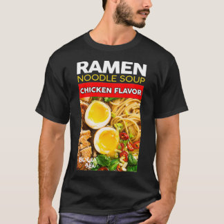 T-shirt Ramen Udon Noodle Soup Poulet Saveur Nouveau graph