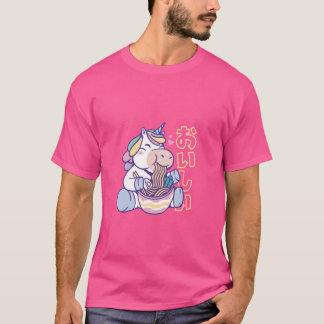 T-shirt Ramen Unicorne - Soupe japonaise aux nouilles
