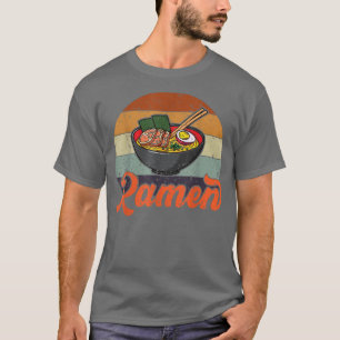 T-shirt Ramen Vintage japonais Kawaii Ramen Noodles Design