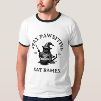 T-shirt Ramen Wizard Cat – Magical Foodie Anime Art