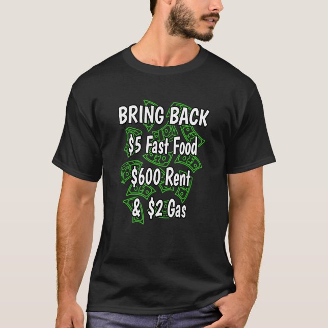 T-shirt Ramenez 5 Fast Food 600 Rent & 2 Gas (Devant)