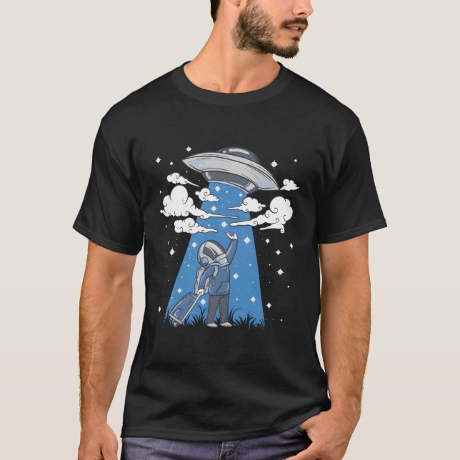 T-shirt Ramenez-moi chez moi l'astronaute Ufo Alien (Devant)