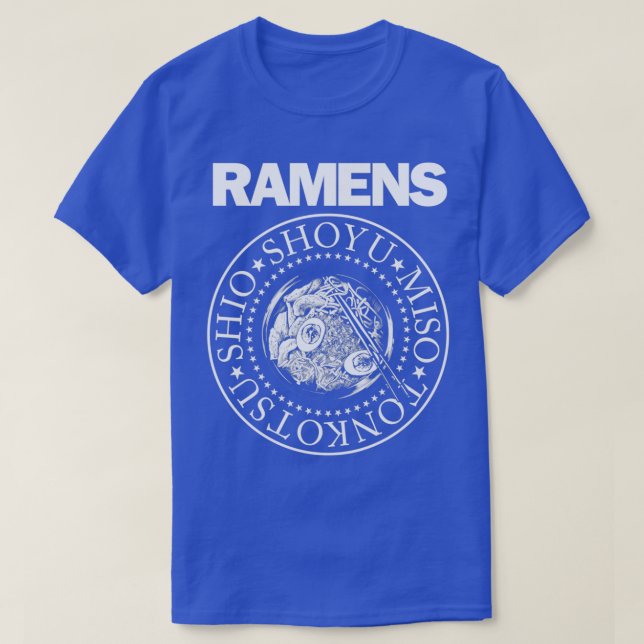 T-shirt Ramens Bowl Ramen Noodle Punk Rock Music (Design devant)