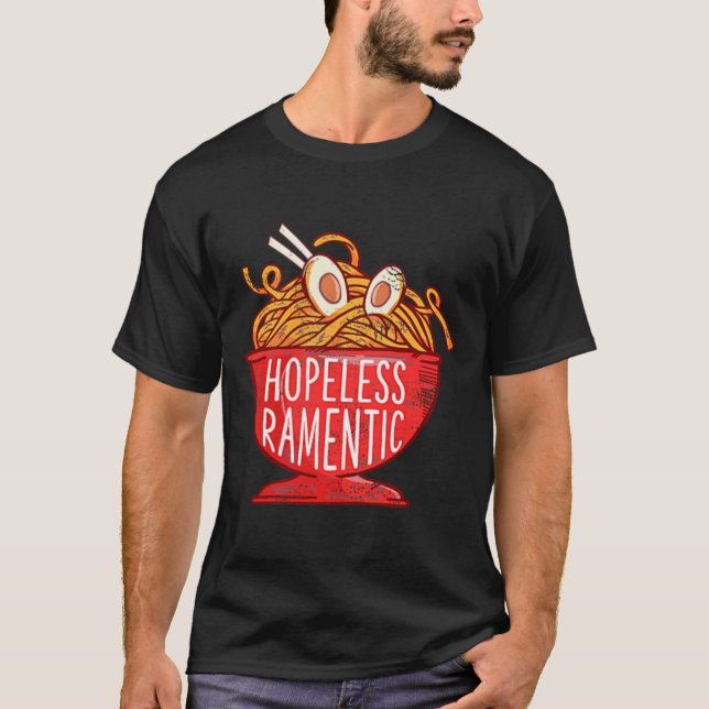 T-shirt Ramento Japonais sans espoir nouilles de ramen Poc (Devant)