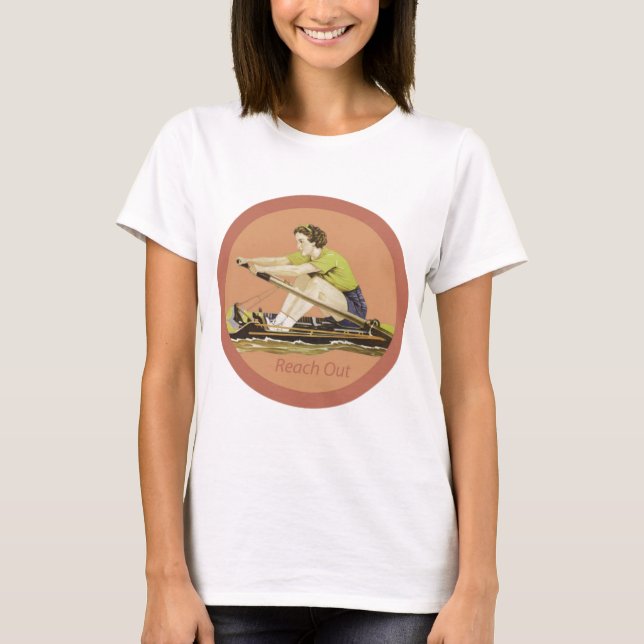 T-shirt Rameur vintage de femme (Devant)