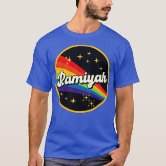 T-shirt Ramiyah Arc En Ciel Dans L'Espace Style Vintage