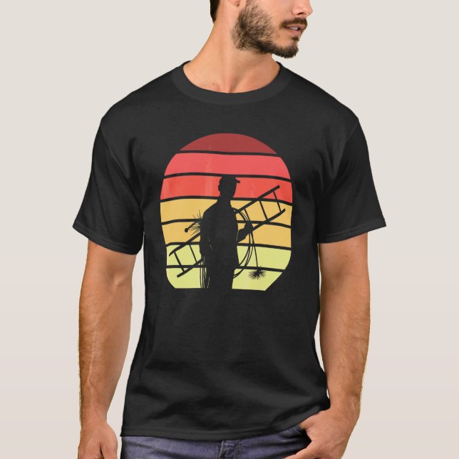 T-shirt Ramonage de cheminée Ramoneur de cheminée rétro (Devant)