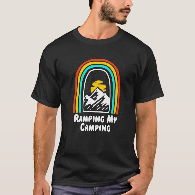 T-shirt Ramping My Camping Hiking (Devant)