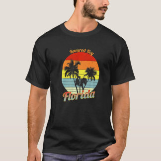 T-shirt Ramrod Key Floride Rétro Palmiers Tropicaux Vacanc