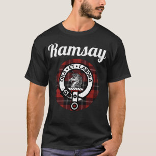 T-shirt Ramsay Clan Scottish Nom Armoiries Tartan