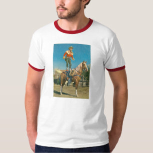 T-shirt Ranch 1952 de tour de cheval de déclencheur de RO