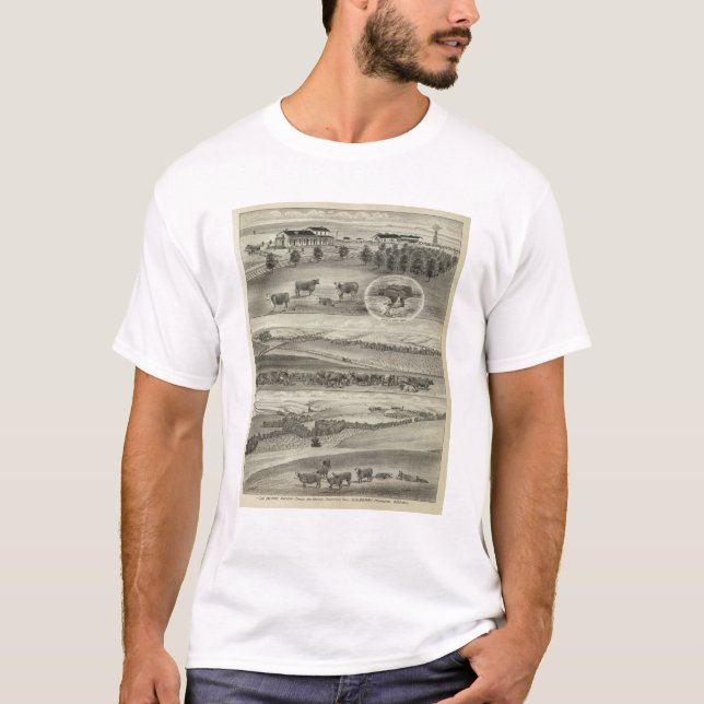 T-shirt Ranch de baie, chasse et comtés de Morris, le (Devant)