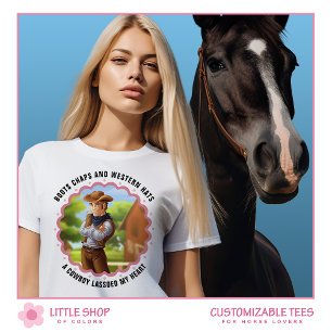 T-shirt Ranch de Cowboy occidental personnalisable