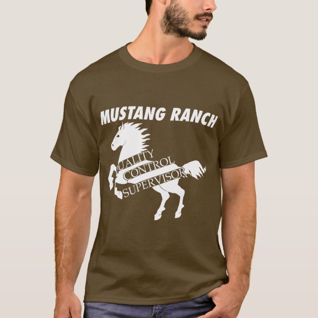 T-shirt Ranch de mustang - surveillant de contrôle de (Devant)