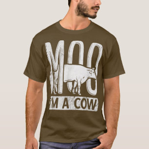 T-shirt Ranch Farmer Animal Moo Je suis une vache